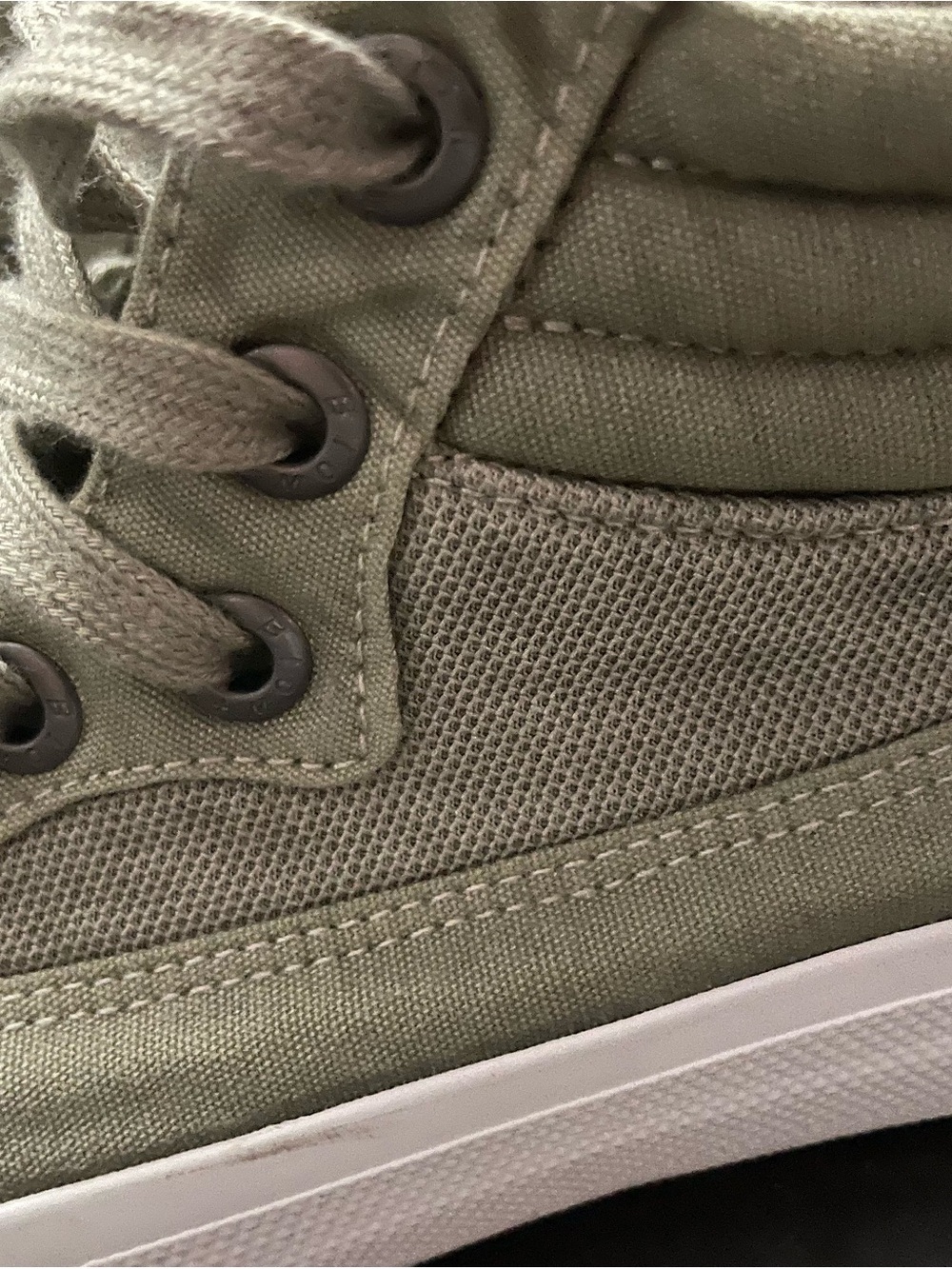 Blowfish Malibu Olive Green Canvas High-Top Sneakers - Picture 5 of 11